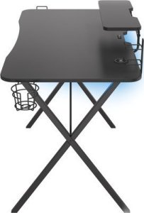 Biurko Genesis Holm 300 RGB Czarne 120 cmx60 cm + Fotel Nitro 720 czarno-różowy 5