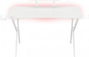 Fotel Genesis Nitro 710 różowo-biały (NFG-1929) + Biurko Holm 320 RGB Białe 120cm x 60cm 11