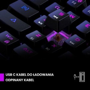 Klawiatura PREYON Brown All Claw (PBAC61B) + Mysz Preyon Owl Wireless (POW35B) 3