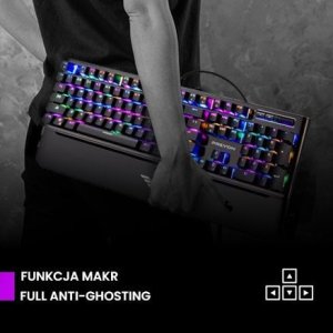 Klawiatura PREYON LONG Claw Brown (PLCB104B) + Mysz Preyon Owl Wireless (POW35B) 3