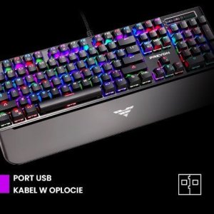 Klawiatura PREYON LONG Claw Brown (PLCB104B) + Mysz Preyon Owl Wireless (POW35B) 5