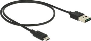 Kabel USB Delock USB-A - microUSB 0.5 m Czarny (83845) 2
