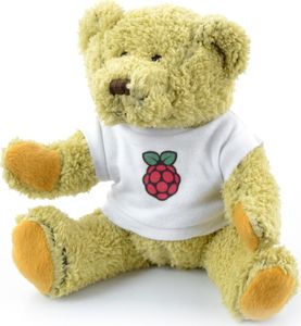 Raspberry Pi Miś Babbage z logo Raspberry Pi 1