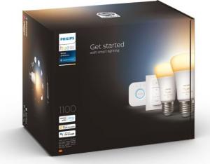 Philips Hue Zestaw startowy mostek + 2 x żarówka E27 8W WA + przełącznik (929002468406) 2