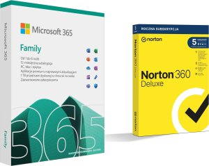 Microsoft 365 Family PL (6GQ-01940) + 360 Deluxe na 5 urządzeń na 12 miesięcy (21408667) 1