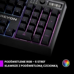 Klawiatura PREYON Klawiatura Preyon Long Claw Alpha (PLCA104B) + Podkładka gamingowa Preyon Falcon Speed XL (PFS90) 5