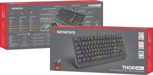 Mysz Genesis ZIRCON 500 WIRELESS (NMG-2113) + Klawiatura Thor 230 TKL Outemu Brown 22