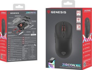 Podkładka Genesis Carbon 500 M LOGO (NPG-0658) + Mysz ZIRCON XIII Custom Wireless 5