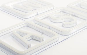 PREYON Neon ścienny WASD Purple Eye Bait (PBEB12GO) + Neon ścienny GAME ON Blue Eye Bait (PPEB28WD) 4