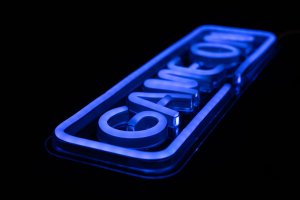 PREYON Neon ścienny WASD Purple Eye Bait (PBEB12GO) + Neon ścienny GAME ON Blue Eye Bait (PPEB28WD) 8