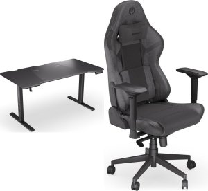 Biurko Endorfy Biurko Endorfy Atlas L Electric Czarne 150 cmx78 cm + Fotel Scrim BK czarny 1