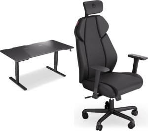 Biurko Endorfy Biurko Endorfy Atlas L Czarne 150 cmx78 cm + Fotel Meta BK czarny 1