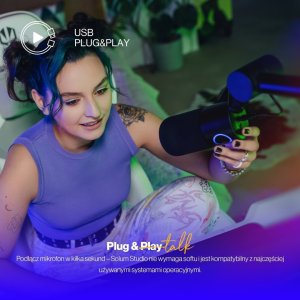 Mikrofon Endorfy Mikrofon Endorfy Solum Studio (EY1B009) + Słuchawki Viro Plus USB 6