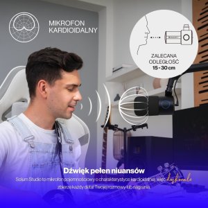 Mikrofon Endorfy Mikrofon Endorfy Solum Studio (EY1B009) + Słuchawki Viro Plus USB 7