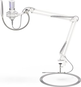 Mikrofon Endorfy Mikrofon Endorfy Solum Streaming Onyx White (EY1B005) + Słuchawki Viro Onyx White 8