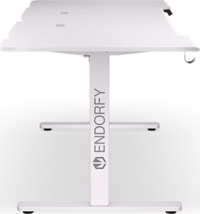 Biurko Endorfy Biurko Endorfy Atlas L Electric Białe 150 cmx78 cm + Uchwyt na monitor Atlas Single Onyx White 29