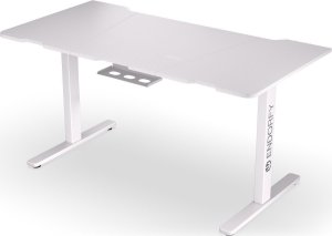 Biurko Endorfy Biurko Endorfy Atlas L Electric Białe 150 cmx78 cm + Uchwyt na monitor Atlas Single Onyx White 39