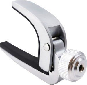 Mozos Mozos Gecko ukulele sopranowe zestaw + Kapodaster do gitary metalowy srebrny 3