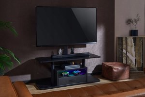 Mozos Mozos Stolik RTV czarny CTS2 + Głośniki komputerowe Agera 13