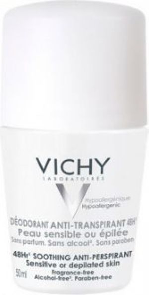 Vichy Antyperspirant w kulce do skóry wrażliwej lub po depilacji 48h 50ml 1