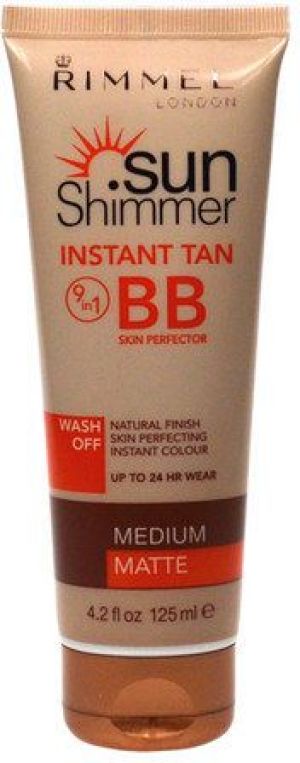 Rimmel  Sun Shimmer Instant Tan BB Skin Perfector W 125ml Medium Matte 1