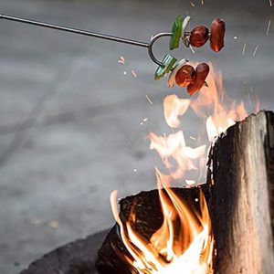 Alpenburg WIDELEC KIJ TELESKOPOWY DO OGNISKA PIECZENIA KIEŁBASEK 4 szt. 5