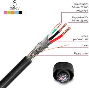 Kabel USB Axagon HQ Kabel Micro USB <-> USB A, biały, 1 m (BUMM-AM10QW) 6