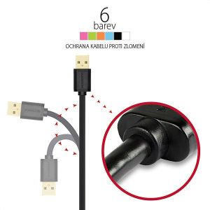 Kabel USB Axagon HQ Kabel Micro USB <-> USB A, biały, 1 m (BUMM-AM10QW) 7