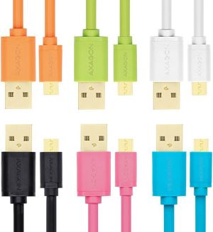 Kabel USB Axagon HQ Kabel Micro USB <-> USB A, biały, 1 m (BUMM-AM10QW) 9