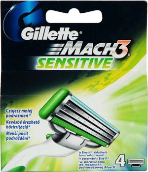 Gillette Mach 3 Sensitive wkłady do maszynki 4szt 1