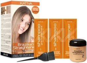 Kativa Brazilian Straightening Keratin & Argan Oil Kit 145ml 1