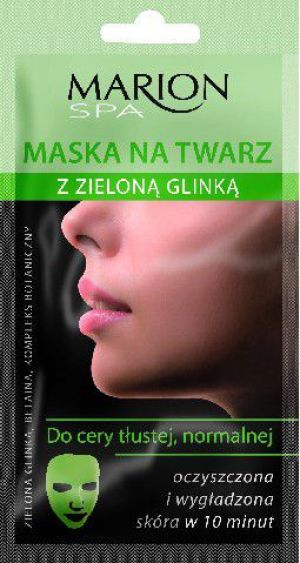 Marion Spa Maska na twarz z Zieloną Glinką 15ml 1