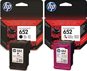 Tusz HP Zestaw tuszy HP 652 oryginalne czarne i kolorowe 1