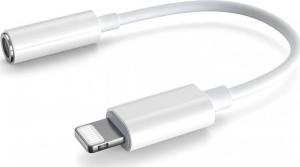 Adapter USB Platinet Lightning - Jack 3.5mm + Lightning Biały  (PMMA9825) 2