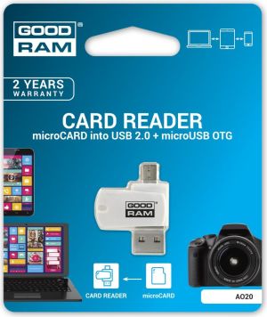 Czytnik GoodRam MicroUSB/USB 2.0 (AO20-MW01R11) 2
