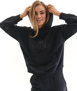 Badura Bluza damska kangurka z kapturem zdobiona haftowanym logo Badura M 2