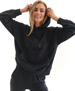 Badura Bluza damska kangurka z kapturem zdobiona haftowanym logo Badura M 5