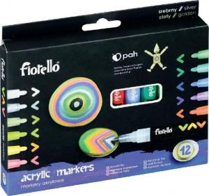 Fiorello Markery akrylowe 12 kolorów FIORELLO 1
