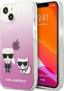 Karl Lagerfeld Etui Karl Lagerfeld KLHCP13SCKTRP Apple iPhone 13 mini hardcase różowy/pink Karl & Choupette 1