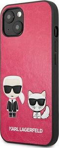 Karl Lagerfeld Etui Karl Lagerfeld KLHCP13SPCUSKCP Apple iPhone 13 mini fuksja/fushia hardcase Ikonik Karl & Choupette 2