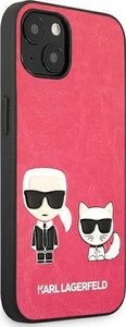 Karl Lagerfeld Etui Karl Lagerfeld KLHCP13SPCUSKCP Apple iPhone 13 mini fuksja/fushia hardcase Ikonik Karl & Choupette 4