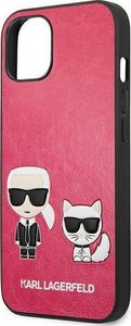 Karl Lagerfeld Etui Karl Lagerfeld KLHCP13SPCUSKCP Apple iPhone 13 mini fuksja/fushia hardcase Ikonik Karl & Choupette 6