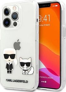 Karl Lagerfeld Etui Karl Lagerfeld KLHCP13XCKTR Apple iPhone 13 Pro Max hardcase Transparent Karl & Choupette 1