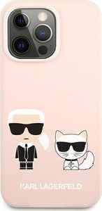 Karl Lagerfeld Etui Karl Lagerfeld KLHCP13XSSKCI Apple iPhone 13 Pro Max hardcase jasno różowy/light pink Silicone Karl & Choupette 1