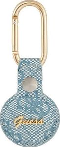 Guess Etui Guess GUATP4GMSRB Apple AirTag niebieski/blue 4G Vintage Script 1