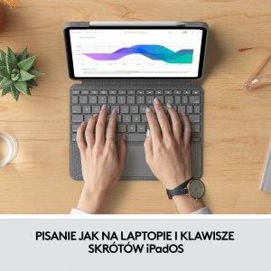 Logitech Combo Touch for iPad Pro 11-inch (1st, 2nd, 3rd and 4th gen) - GREY - US (920-010255) 10