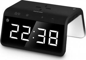 Sencor Cyfrowy zegar z budzikiem i bezprzewodową ładowarka SDC 7900QI 1
