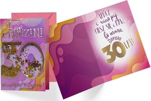 KUKARTKA Karnet B6 konfetti KNF-034 Urodziny 30 damskie 1