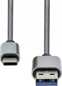 Kabel USB ProXtend USB-A - USB-C 1 m Szary (USBC-USBA3-001S) 1