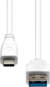 Kabel USB ProXtend USB-A - USB-C 0.5 m Biały (USBC-USBA3-0005W) 1